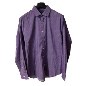 ⭐️ NWT- Tommy Hilfiger purple All-Season stretch slim-fit button-down shirt- XL